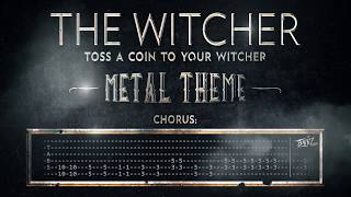 Toss a Coin to your Witcher - Guitar Lesson - How to Play on Guitar - Metal Theme