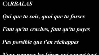 Video thumbnail of "Les Inconnus - Vampires Impôts (Rap-tout) paroles"