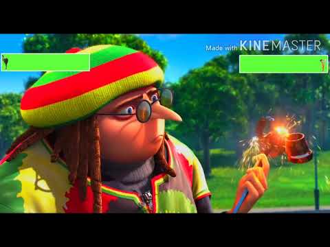 Gru vs. Vector (Second Fight) with healthbars (Birthday Special)