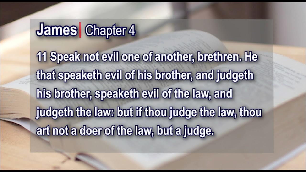 James Chapter 4 kjv - YouTube
