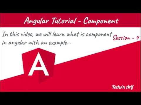 #4. Angular Tutorial - Components | Techs'n Arif - YouTube