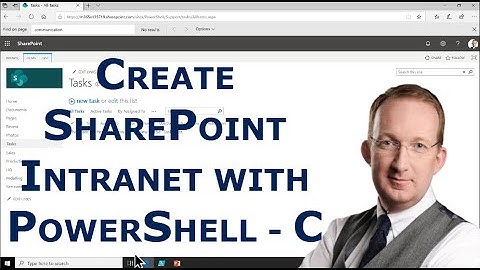 992 Create SharePoint Intranet via PowerShell - C, Apps - PowerShell with SharePoint