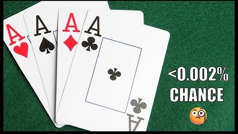 How to calculate the probability of picking 4 aces from 52 cards