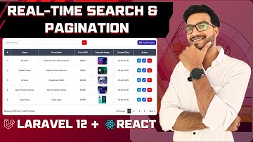 Laravel 12 + React Pagination & Search | Full Stack Without APIs Inertia js Magic