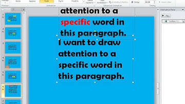 PowerPoint tips: Using a color emphasis effect to emphasize on-screen text
