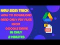 How to Download Read-Only PDF Files from Google Drive