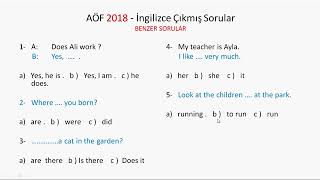 Aöf İngilizce Çikmış Benzer Sorular Nasıl Çözülür 7 Dk Da Öğren