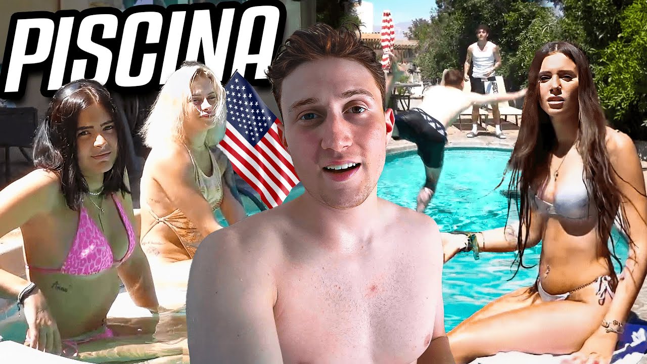🇺🇸🎉Festa In PISCINA Post Arresto Del Rosso | Los Angeles Con Gaia Bianchi,Mazzei,Alice & Camilla!