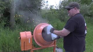 how to make wax dirt in a cement mixer in large amounts quickly