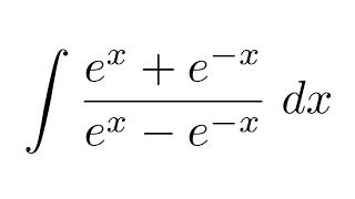 Integral Of E X E X E X E X Substitution Youtube