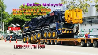 MULTIAXLE REM membawa MOBILE CRANE LTM1500