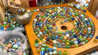 Amazing Funnel Vortex 🌀 (marble BROS ASMR) | 驚きのロートとビー玉転がし 🌈Oddly satisfying 🎢