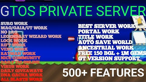 🔨BEST Growtopia Private Server | GTPS 2022 🔑 | GTOS ✅️