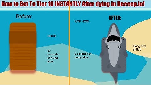 How To get to Tier 10 INSTANTLY After you die! Deeeep.io Glitch