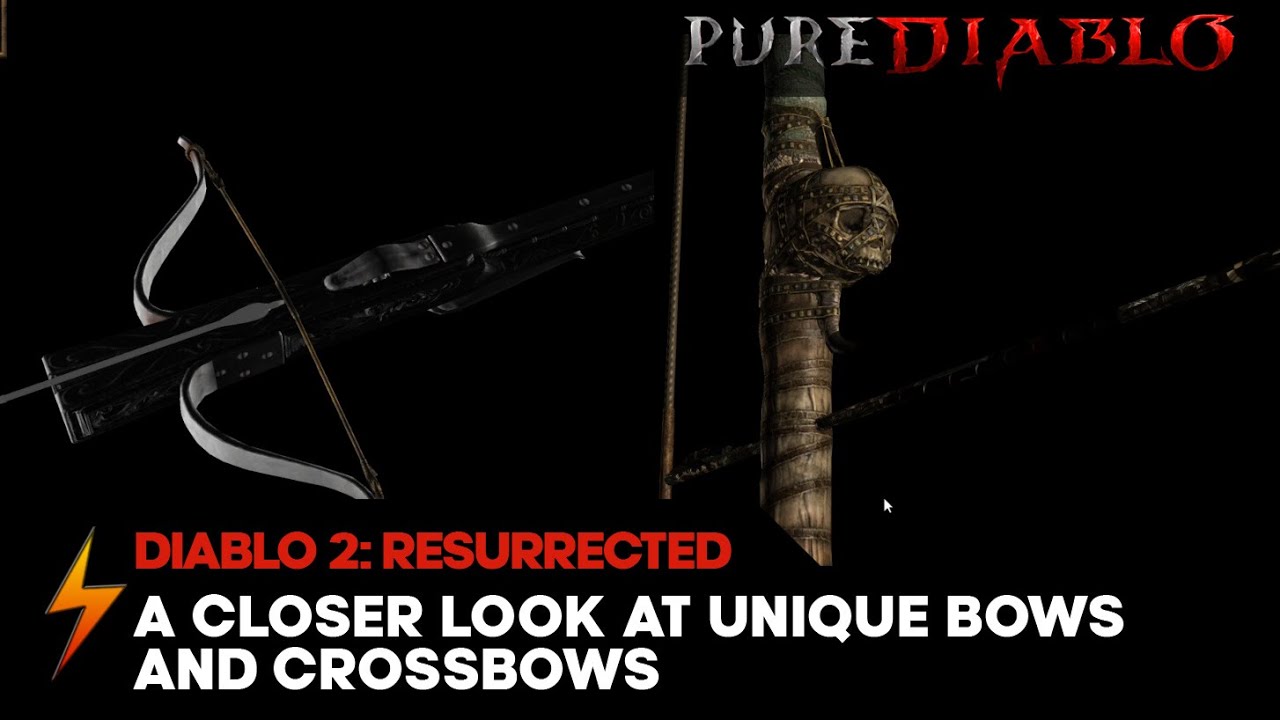Diablo 2 Resurrected A Closer Look at Unique Bow and Crossbow Models