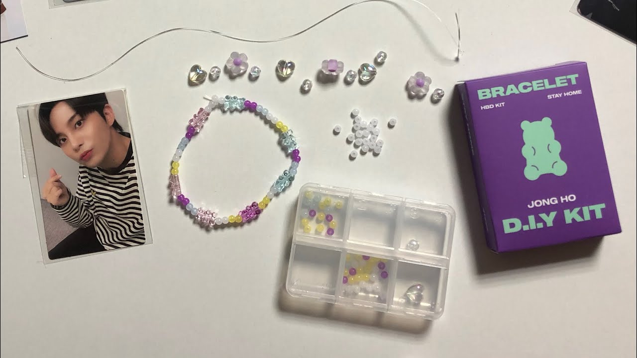 A Crafty Unboxing - Jongho HBD DIY Bracelet Kit - YouTube