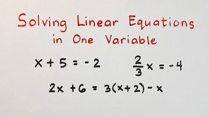 Solving Linear Equations in One Variable by Math Teacher Gon