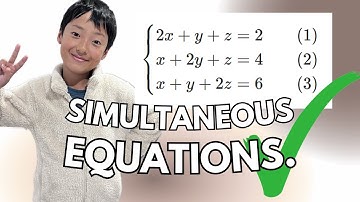 the easiest simultaneous equation ever.