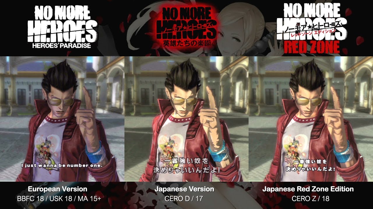 No More Heroes Censored Vs Uncensored Playstation 3 Youtube