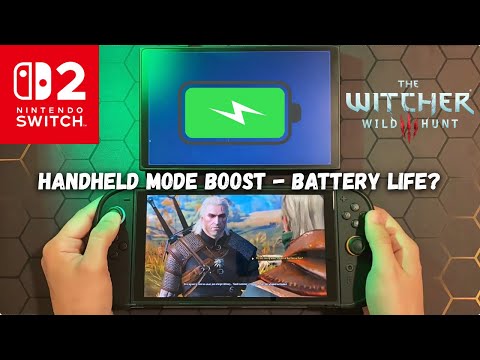 How long does The Witcher 3 last on The Switch 2 with Handheld Boost? (During gameplay)