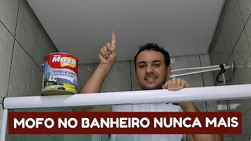 Porque o teto do banheiro fica mofado?