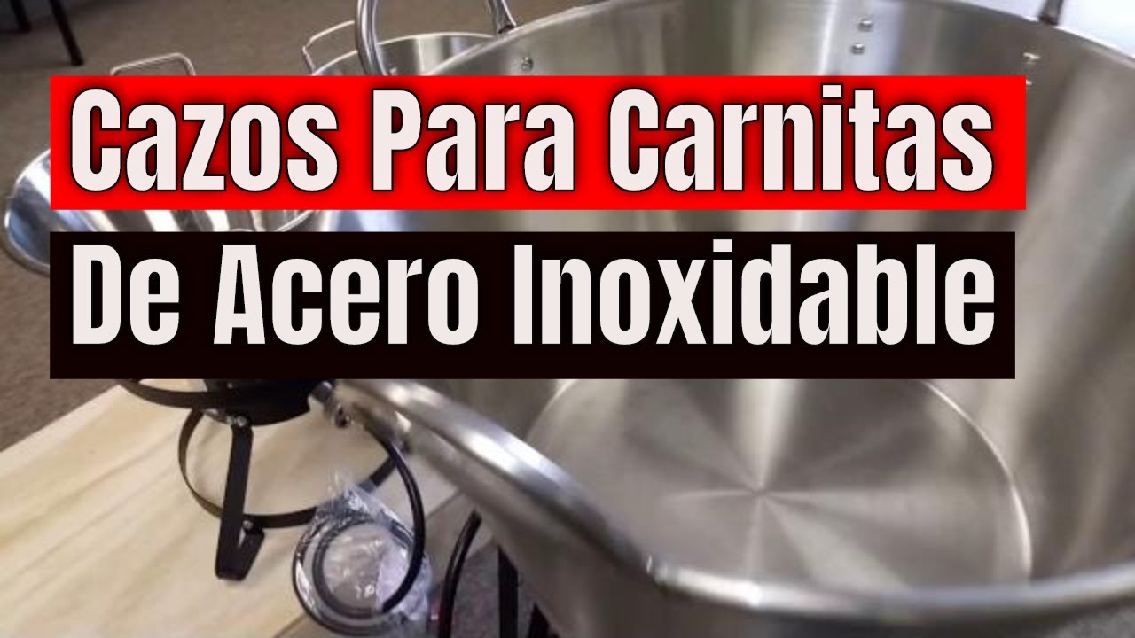 sentido común Labor Pino Cazos para carnitas, chicharrones, fritadas - YouTube