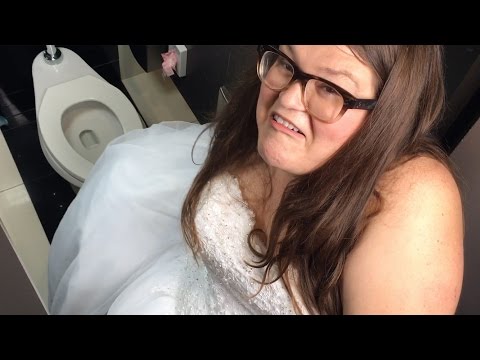 I Tried Different Methods Of Peeing In A Wedding Dress