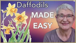 DRAW  & PAINT Stunning Daffodils with This Simple Formula
