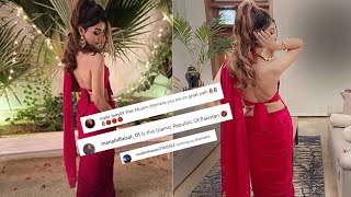 Stani Actress Zoya Nasir Poses In A Red Saree With Backless Blouse, Gets Trolled