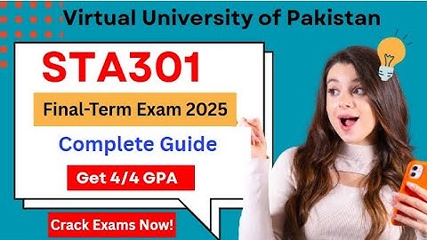 Sta301 Final Term Preparation 2025| Sta301 Final Term Paper 2025| By Learning Management System