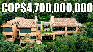 Tour a EXCLUSIVA MANSION en COLOMBIA en la Sabana de BOGOTA, ubicada en medio de un BOSQUE NATIVO