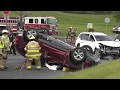 PRE-ARRIVAL VIDEO: Rescue Company extricates 2 from over-turned car