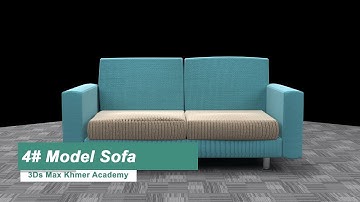 3Ds Max 2021 + V-ray 5  Tutorial [  Model Sofa   ] By #youtith Part-2