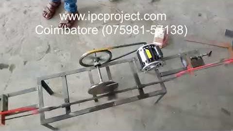 Double side hack saw by using scotch yoke mechanism / dual side cutter by using scotch yoke