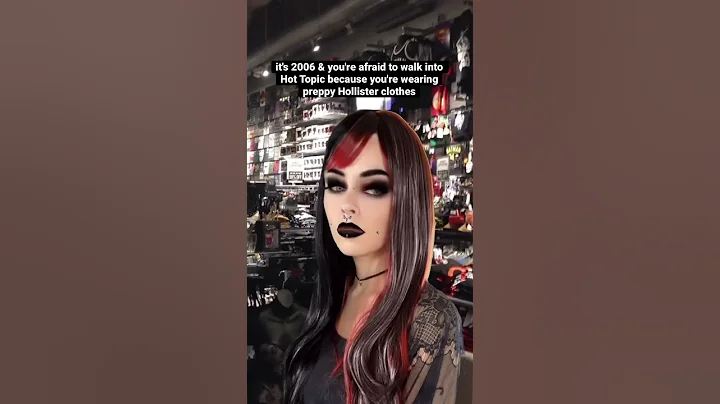 Going into Hot Topic in 2006 wearing Hollister clothes #early2000s #nostalgia #shorts