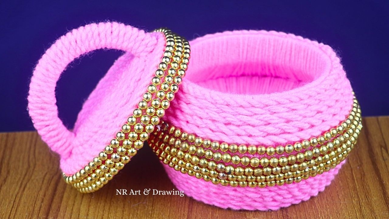 Новый органайзер для хранения из шерсти своими руками - Идеи для поделок из шерсти - Идеи для под...