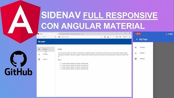 Agregar Sidenav en Angular Full Responsive (con código de descarga)