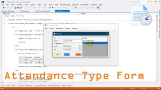 Attendance Type Form  IN VB.NET