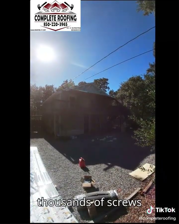 Recent roofing job: Exposed fastener metal roof