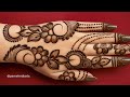 New Stylish Back Hand Mehndi Design|| Simple mehndi design| easy mehndi design| mehndi designs