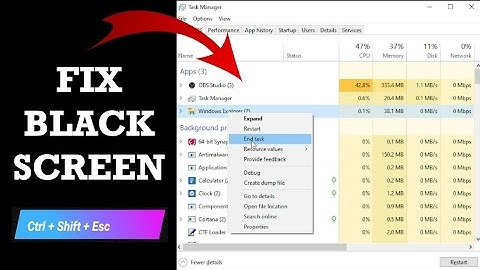 How  Remove Black Screen our pc You have End Windows Explorer Task | Fix Black Screen | Latest 2025