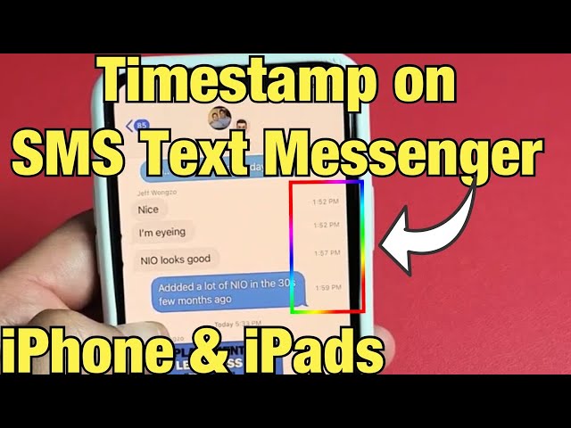 iPhones & iPads: How to View Timestamp on SMS Text Messaging App 