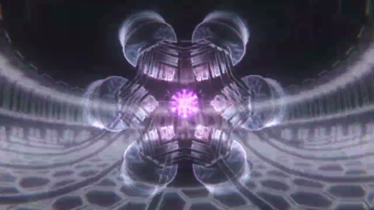 ink Cyber Geometry Bloom – Futuristic Abstract VJ Loop (4K/HD Seamless)