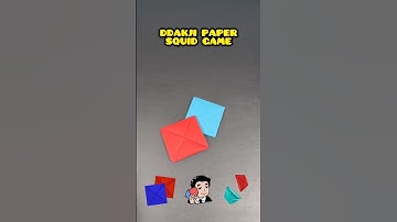 Ddakji How To Make Tutorial Paper Squid Game #ddakji #squidgame #origami #origamicraft #shorts