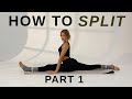 How to split   10 min split guide part 1 for beginners  advanced stretching routine mary braun