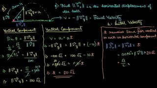 Projectile Motion (Beginners Level) Questions || Vectors || Physics