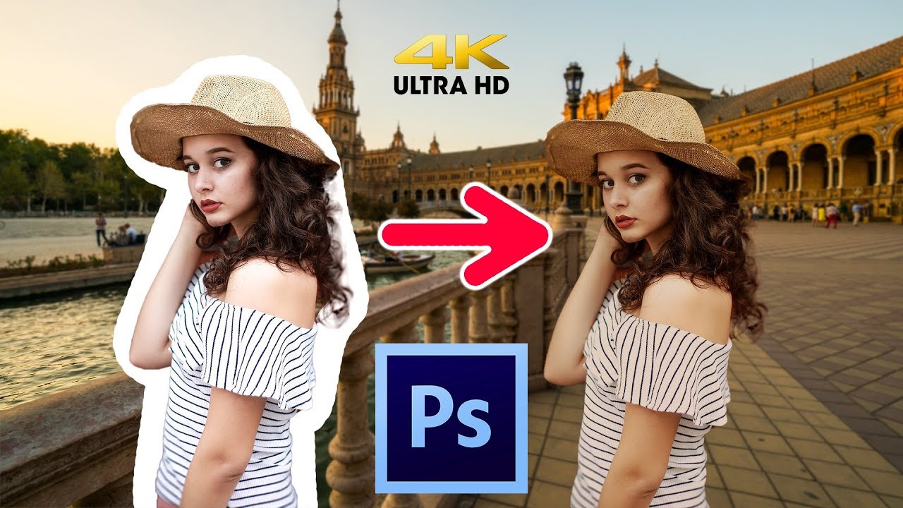 โทนสี photoshop  2022 New  เทคนิคการปรับสีและแสงให้กลมกลืนกันเมื่อทำการรวมภาพเข้าด้วยกัน (Match Color)