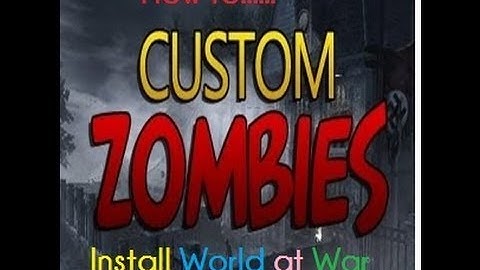 How to Install Call of Duty World at War Custom Zombie Maps.