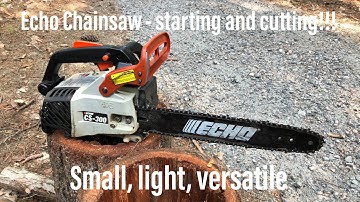 Echo top handle chainsaw - how to start and run!