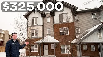 Touring An Awesome $325,000 Townhouse In Edmonton